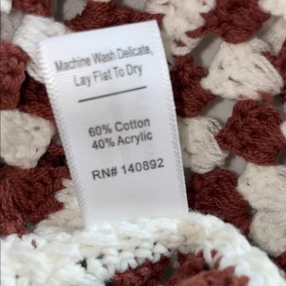 Brown and White Crochet Dress - Picture 7 of 8